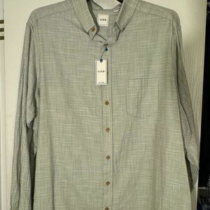 Mens button down lightweight casual shirt